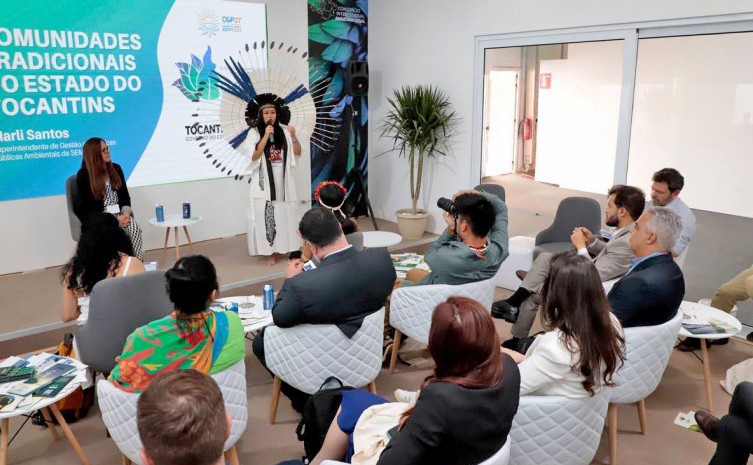 Primeira indígena a integrar delegação do Tocantins na COP 27, Narúbia Werreria destaca contribuições dos povos indígenas ao Programa Juridiscional REDD+
