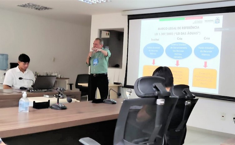 Secretário em exercício da Semarh, Aldo Azevedo, mostrou a implementação de ações, programas e a organização operacional da gestão dos recursos hídricos do Tocantins - Foto: Divulgação