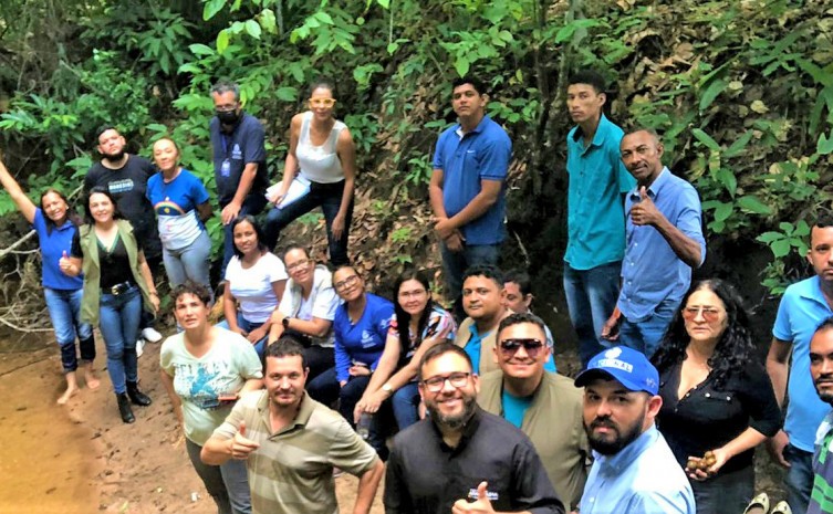 Capacitação do CBH dos rios Lontra e Corda reuniu os participantes na visita técnica de avaliação do Ribeirão dos Porcos - Foto: Divulgação