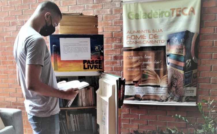 Geladeiroteca do Naturatins estimula a leitura com sustentabilidade