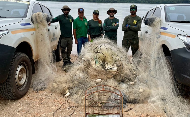 Naturatins recolhe mais de 4 mil metros de redes de pesca ilegal em todo Tocantins