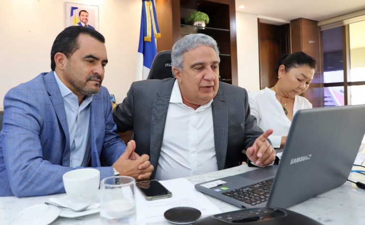 Governador Wanderlei Barbosa e vice, Laurez Moreira, apresentam demandas do Estado durante reunião do Consórcio Amazônia Legal