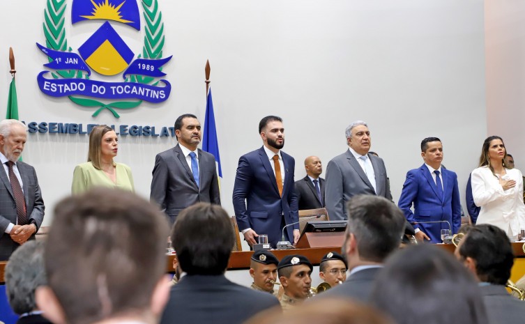 Governador Wanderlei Barbosa prestigia posse dos deputados estaduais e reforça bom convívio com o Legislativo