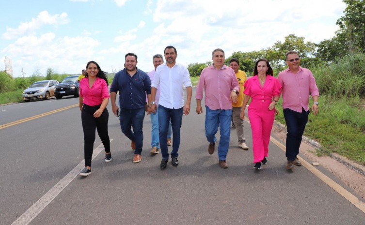 Governador Wanderlei Barbosa entrega recapeamento asfáltico da TO-415 com investimento de mais de R$ 11 milhões