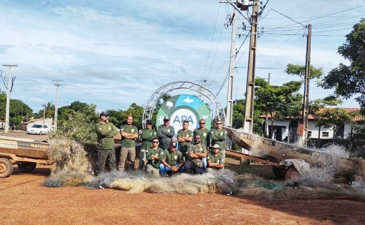 Ações fiscalizatórias do Naturatins recolhem mais de 17 mil metros de redes