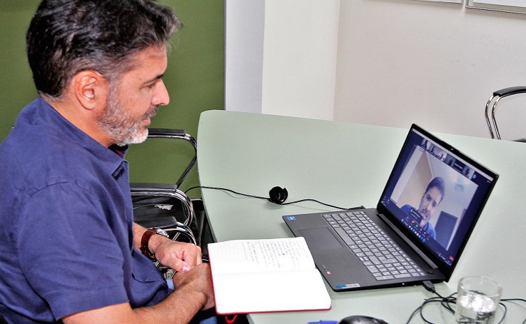 Secretário da Semarh, Marcello Lelis, preside a 51ª reunião do Cerh-TO e conduz a abertura da plenária - Foto: Marcel de Paula/Governo do Tocantins