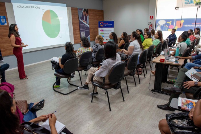 A capacitação aborda conceitos e técnicas da Comunicação Não-ViolentaLocal: Casa do EmpreendedorData: 04.05.2023 - Fotógrafo:Luciana Pires/Secom Palmas