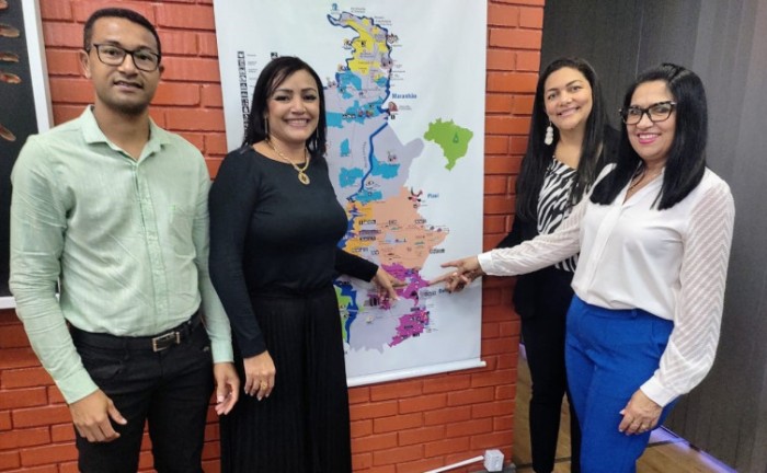 No mapa, pode-se ver a localização das Serras Gerais, no sudeste do Estado - Foto: Seleucia Fontes/Governo do Tocantins