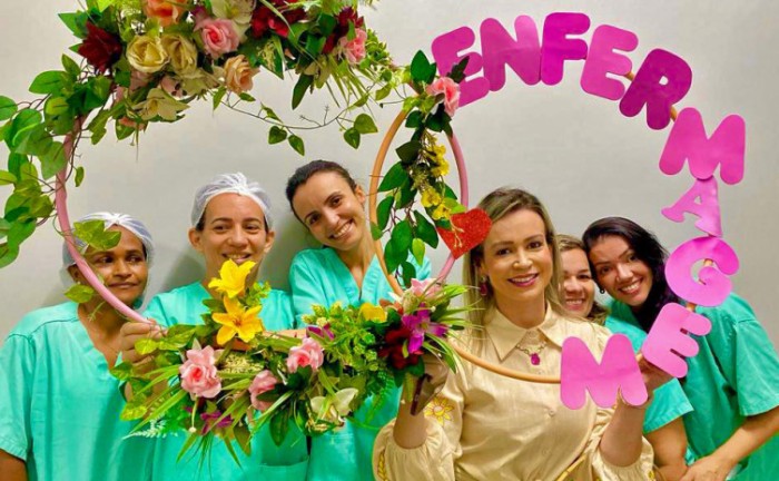 Ação do HMDR com os profissionais da enfermagem - Foto: SES/Governo do Tocantins