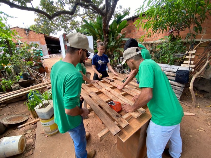 O Germinar é voltado ao desenvolvimento da sensibilidade ambiental em crianças e adolescentes da rede municipal de ensino por meio de práticas agrícolas - Fotógrafo:Divulgação