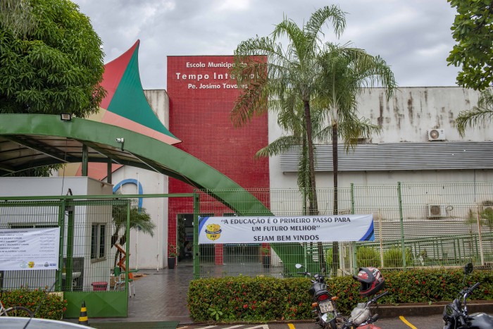 Primeira Escola de Tempo Integral de Palmas, a ETI Pe. Josimo foi inaugurada em 2007 - Fotógrafo:Luciana Pires