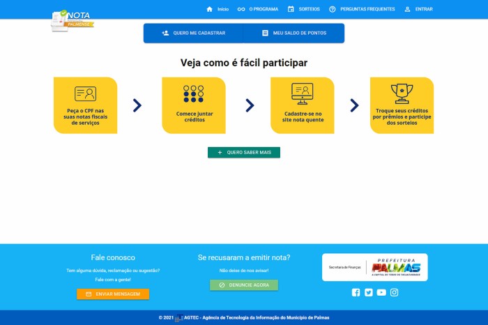 Nota premiada de junho já tem mais de 6700 cupons inscritos - Fotógrafo:Lia Mara/Secom Palmas