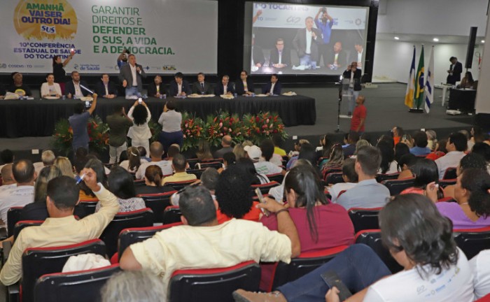 Governador em exercício, Laurez Moreira, participa da Conferência Estadual de Saúde e destaca a união dos municípios na elaboração de propostas
