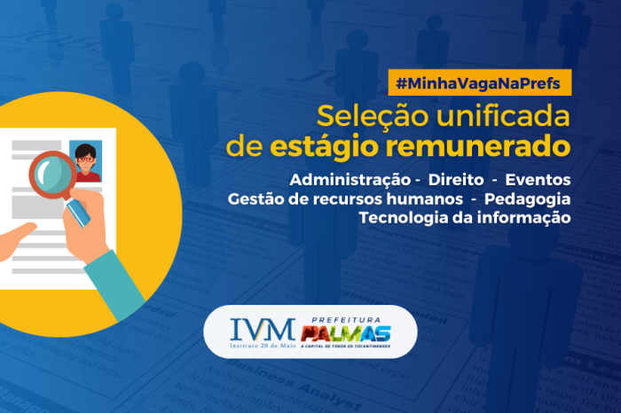 Processo seletivo para estágio remunerado em diferentes áreas - Fotógrafo:Flayra Sobrinho / IVM Divulgação