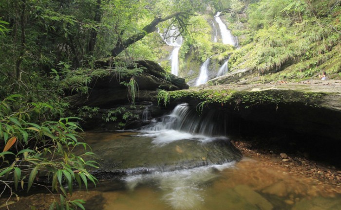 Cachoeira do Brejo Limpo, em Porto Alegre do Tocantins - Foto: Divulgação/Brasil Central Aventuras
