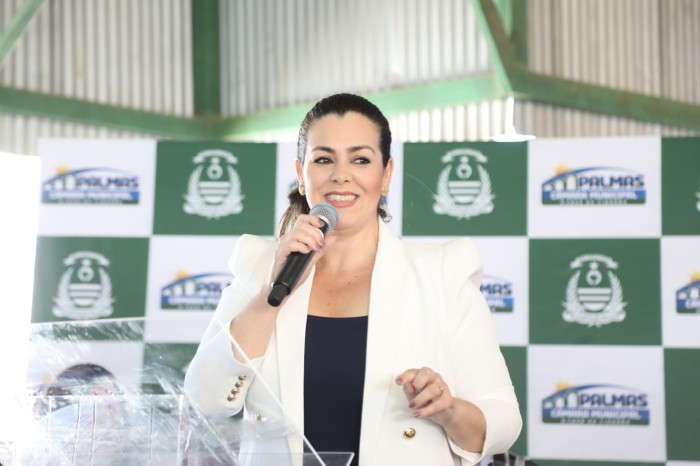 Cinthia Ribeiro subiu a serra e transferiu seu gabinete para Taquaruçu, transformando o distrito em Capital por um dia - Fotógrafo:Edu Fortes / Gabinete da prefeita