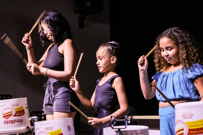 Alunos de musicalização infantil na Pracinha da Cultura - Fotógrafo:Bruno Felipe / Prefeitura de Palmas