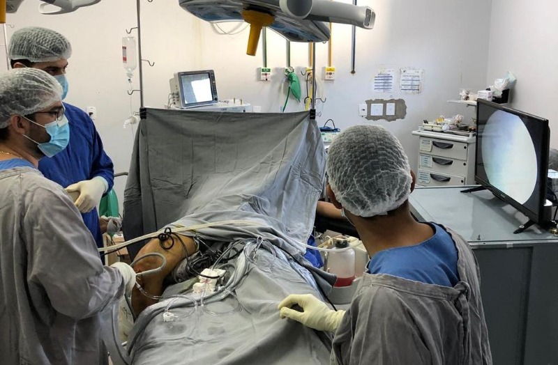 Inicialmente 10 pacientes serão atendidos com artroscopia no HRAug. – Foto: Divulgação SES-TO