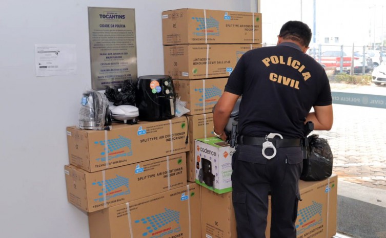 Polícia Civil realiza Operação Frente Fria e recupera eletrodomésticos e eletroportáteis furtados na Capital