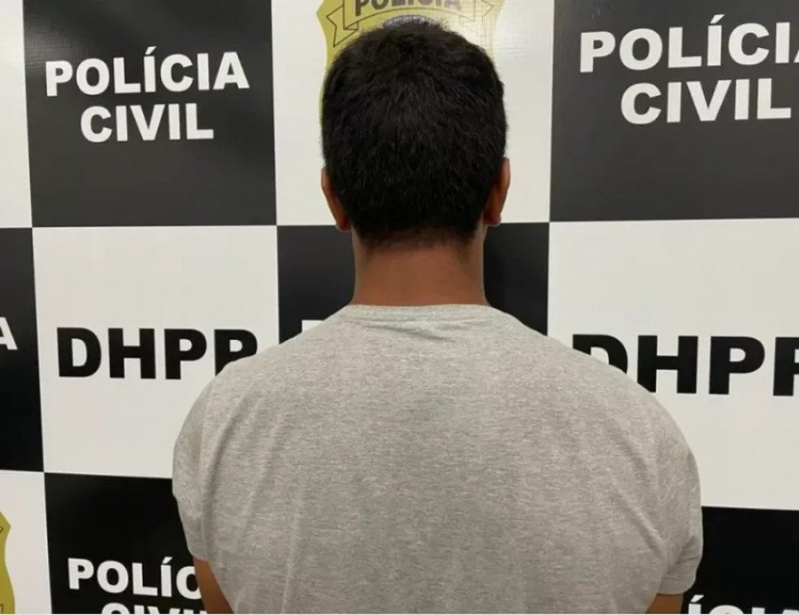 Suspeito foi preso pela Polícia Civil no distrito de Luzimangues, em Porto Nacional (Foto: Divulgação/Polícia Civil)
